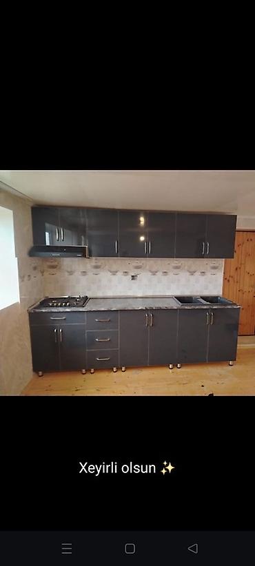 metbext mebel: Sifarişlə mətbəx dəsti, Özü çəkən petlələr, MDF, Pulsuz çatdırılma — 3
