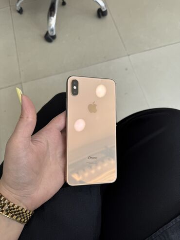 Apple iPhone: IPhone Xs Max, 256 GB, Qızılı, Zəmanət, Face ID, Sənədlərlə