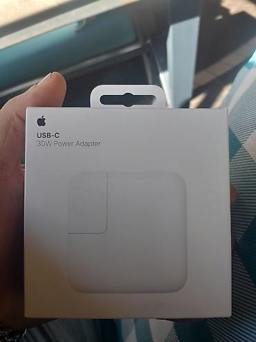 ipad kontakt: Apple USB‑C 30W Power Adapter + USB‑C kabel dəsti tezedi istiade — 3