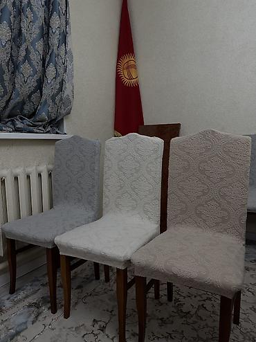 Чехлы для мягкой мебели: Чехлы на стулья с высоким спинкой - Эластичные чехлы на стулья без — 2