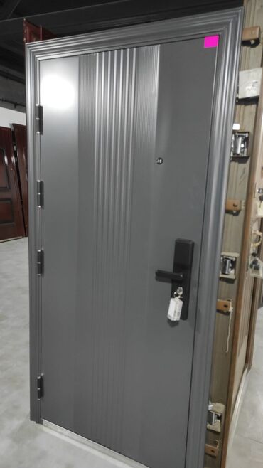 heyet qapsi: Mənzil üçün Yeni Giriş qapısı 100x210 sm With peephole, Pulsuz quraşdırma, Pulsuz çatdırılma, Rayonlara çatdırılma