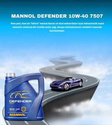 ladan yagi: Mannol Defender 10W-40 Həm yeni, həm də köhnə markalı benzin və dizel