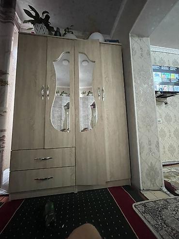 берекет мебель: Шкаф-купе/распашной для одежды из ЛДСП в светлом дубовом оттенке. - — 1