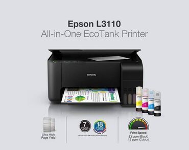 Телевизоры: Принтер Цветной МФУ 3в1 Epson L3210 (A4, printer, scanner, copier