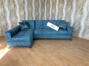 Sifarişlə divanlar: Künc divan, Qonaq otağı üçün, Parça, Bazasız, Açılmayan — 10