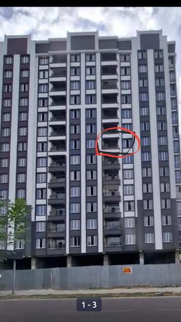 ош квартира на продажа: 1 комната, 49 м², Элитка, 8 этаж, Евроремонт