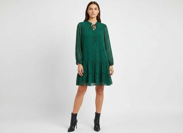 zielona sukienka w groszki zara: Reserved, Women`s dress, size S