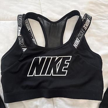 jordan rančevi: Nike ženski trening set – sportski grudnjak + helanke - Boja: crna sa — 2