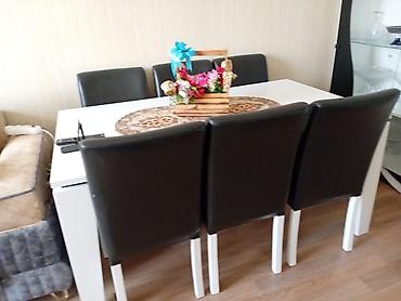 unitaz islenmis: Qonaq otağı üçün, İşlənmiş, Açılan, 6 stul — 1