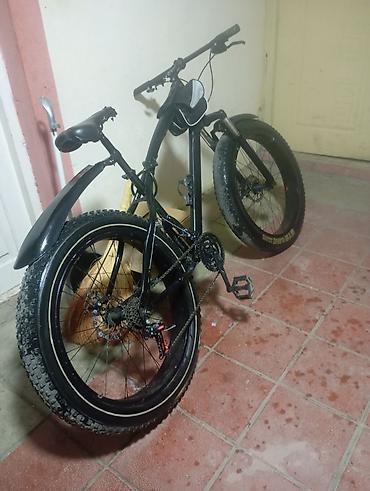 velsiped: Fat bike tipli dağ velosipedi - Rəng: qara, möhkəm polad/alüminium — 6