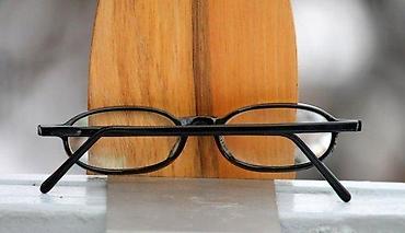 Naočare: Minimal art - crni dioptrijski ram. Fenomenalan minimalistički — 4