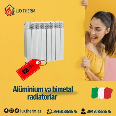 Radiatorlar: Seksiyalı Radiator Alüminium, Kredit yoxdur