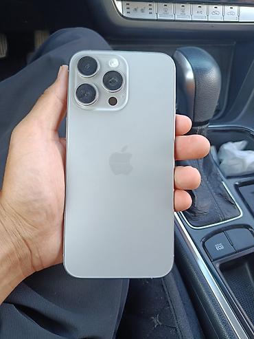 poco pro: IPhone 15 Pro Max, Б/у, 256 ГБ, Natural Titanium, Чехол, 83 % — 1