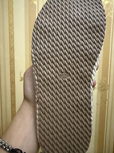 kapron corab: İp toxunuşlu sandal - Model: İp dizaynlı, düyünlü üst hissə - Rəng — 2