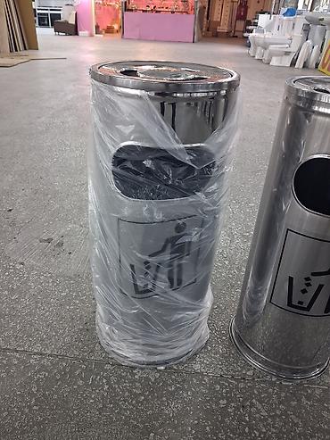 zibil qutusu: Paslanmayan poladdan hazırlanmış kül qablı zibil qutusu - Material — 4
