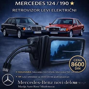Car Mirrors: STAKLO RETROVIZORA MERCEDES 124 190 | staklo retrovizora mercedes — 4