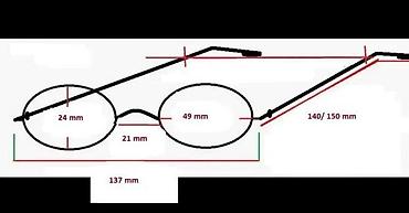 Naočare: Code Vtg JAPANSKI dioptrijski ili ram za naočare za sunce. Made in — 10