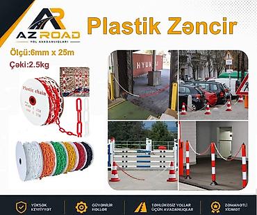 heykel: Plastik zəncir Ölçü-6mm Uzunluqu-25m/Rulon Çəkisi-2.5 kg Ətraflı — 1
