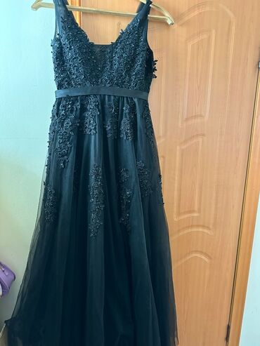 кружевные платья для полных: Кече көйнөгү, А-силуэт, Узун модель, Фатин, Жеңдери жок, Пайеткалары менен