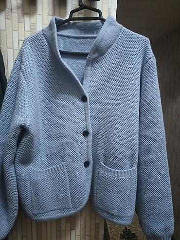 koja pencek: Koja qəhvəyi yupka XXL ölçü, 38m(təzə). mavi toxuma jaket xxl olçü — 4