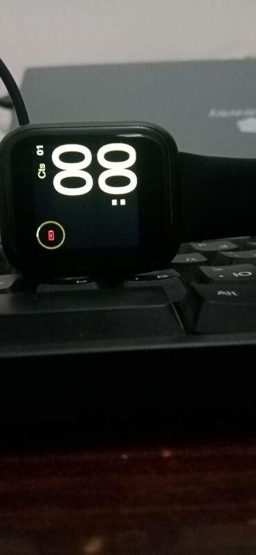zəng saatları: Новый, Смарт часы, Сенсорный экран, цвет - Черный