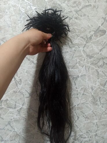 100 qram saç: Saç qaynağı qaratəbii insan saçı,1dəfə istifadə