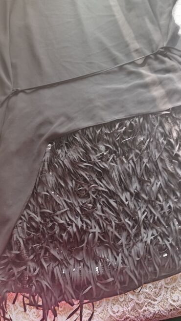 Köynək və bluzalar: Qara rəngdə şık tunika/kofta - Dizayn: Yuxarı hissəsi hamar parça — 7