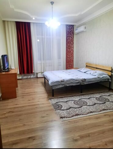 срочно здаю квартиру долгосрочно малдыбаева: 1 комната, Душевая кабина, Постельное белье, Бронь