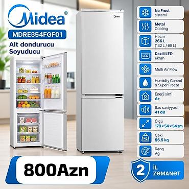 Yeni 2 qapılı Midea Soyuducu Satılır, rəng - Ağ, Təkərli lalafo.az -da Yeni 2 qapılı Midea Soyuducu Satılır, rəng - Ağ, Təkərli