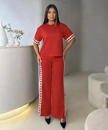 Gornji i donji deo: ❤️Top komplet – majica i pantalone sa srcima — 1