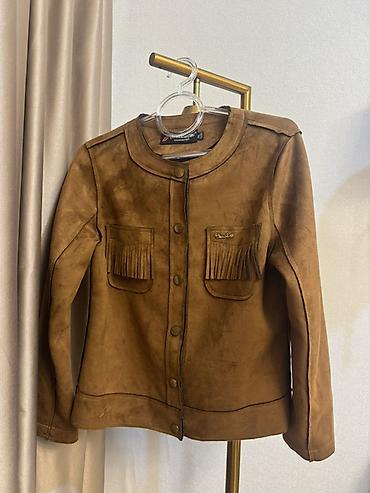patchi goz alti: Qadınlar üçün süet görünümlü jaket - Rəng: isti qəhvəyi (karamel — 4
