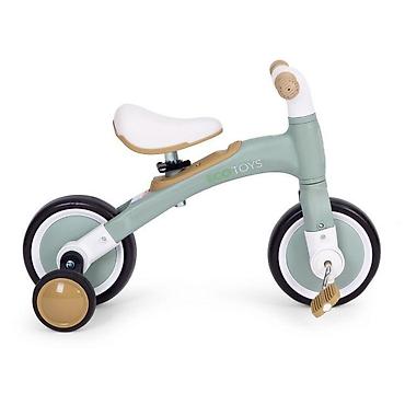 perla obuca: Ecotoys balans bicikl sa pedalama i pomoćnim točkovima 3u1 – green — 2