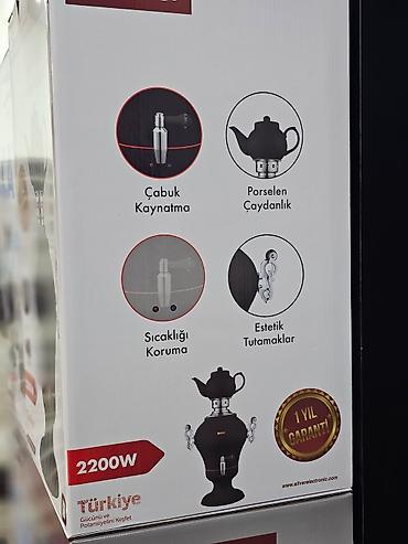 Samovarlar: Elektrikli samovar silver model: sl-0045 elektri̇k semaver 4l — 12