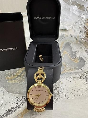qolbaqlar instagram: İşlənmiş, Qol saatı, Emporio Armani, rəng - Qızılı — 4