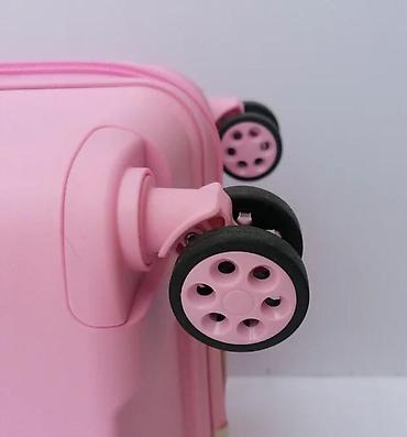 Putni koferi i torbe: Tvrdi kofer za putovanja – ružičasti - Materijal: čvrsta — 4