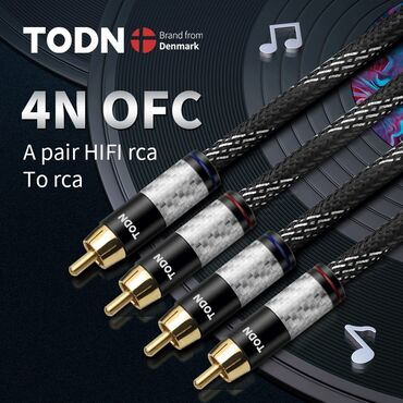аудиокабель: 1. Продаю новые RCA кабели от датского производителя "Todn". Длинна