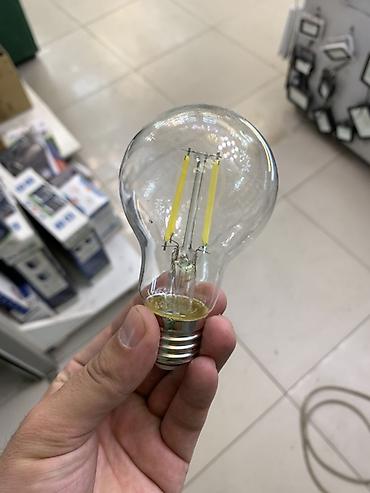 солнечные лампочки: LED-лампа накаливания-стиля (filament) - Цоколь: E27 - Корпус — 1