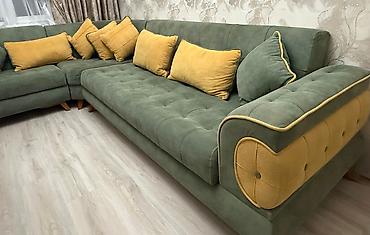 Mebel: İşlənmiş, Künc divan, Divan, Bazalı, Açılan — 2