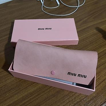 Очки: Оригинальные очки Miu Miu в черной оправе. Элегантная прямоугольная — 3