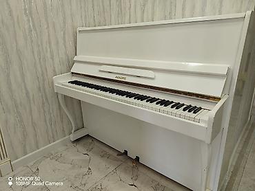 gitara akustik: Akkord upright piano – klassik ağ rəngdə, laklı örtük. - Korpus — 3