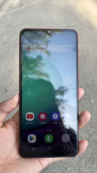 стекло для телефона: Samsung Galaxy A02, 32 ГБ, цвет - Красный