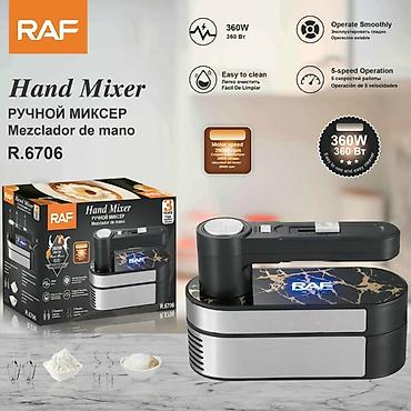 mikşer: №: 10019 Məhsulun adı: Mikser RAF SPRK_R.6706 360W Brend: RAF — 1
