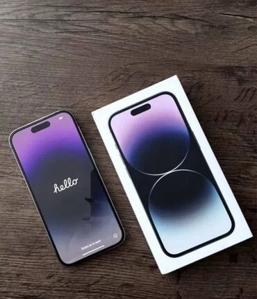 мощный телефон: IPhone 14 Pro, Б/у, 256 ГБ, Black Titanium, Чехол, 80 %