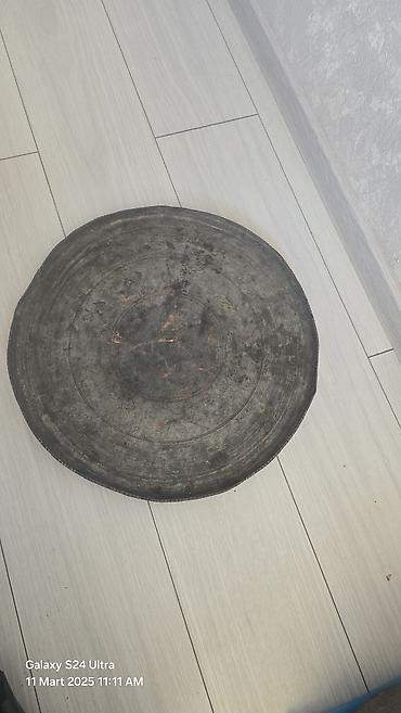 yemek servisi: Misdən və qalaylı misdən hazırlanmış köhnə mətbəx ləvazimatları dəsti — 2