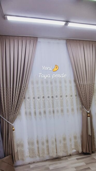 Vazalar: Taya perde – zövqlü və funksional pərdə dəstləri - İki qatlı