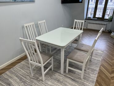 стол стулья стеклянная: Комплект стол и стулья
