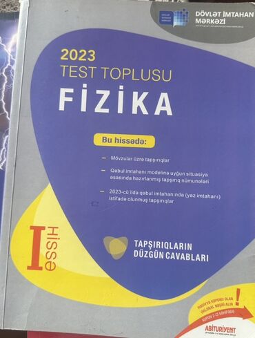 abdullayev fizika 7 9 pdf: Fizika Testlər Məktəbəqədər, 1-ci hissə, 2023 il