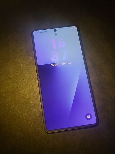Samsung: Samsung Z Flip, 256 GB, rəng - Göy, Simsiz şarj