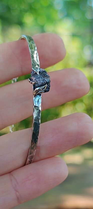 Narukvice: Čvrsta narukvica, Handmade, Materijal: Srebro — 6