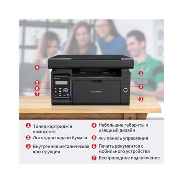компьютеры новый: МФУ лазерное Pantum M6500W совмещает в себе функционал принтера